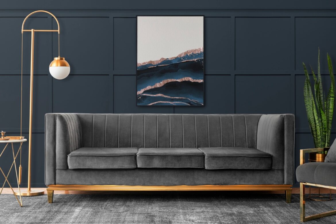 Inspiracje ścian w salonie – niebanalne połączenia kolorów i materiałów
